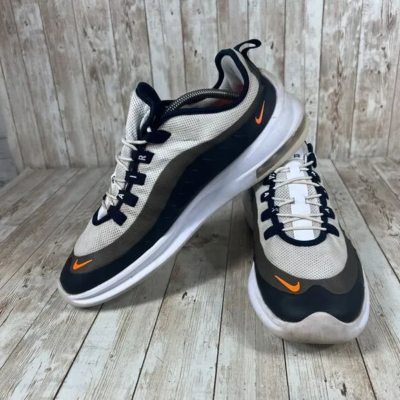Nike Air Max Axis White Obsidian Orange Men's Sneakers Sz 10.5‎ AA2146-108