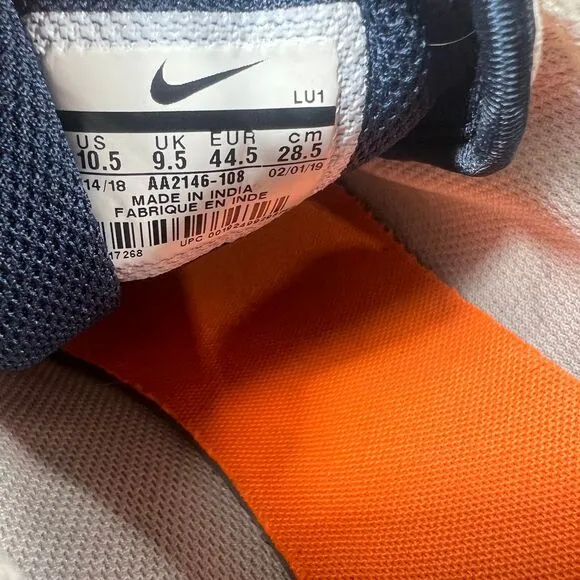 Nike Air Max Axis White Obsidian Orange Men's Sneakers Sz 10.5‎ AA2146-108