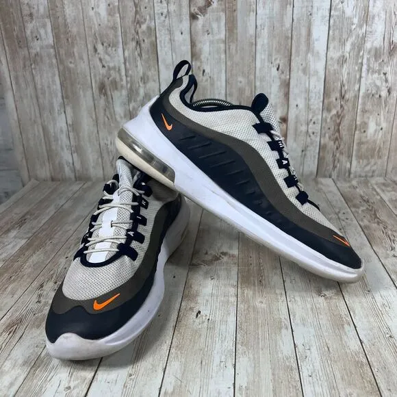 Nike Air Max Axis White Obsidian Orange Men's Sneakers Sz 10.5‎ AA2146-108