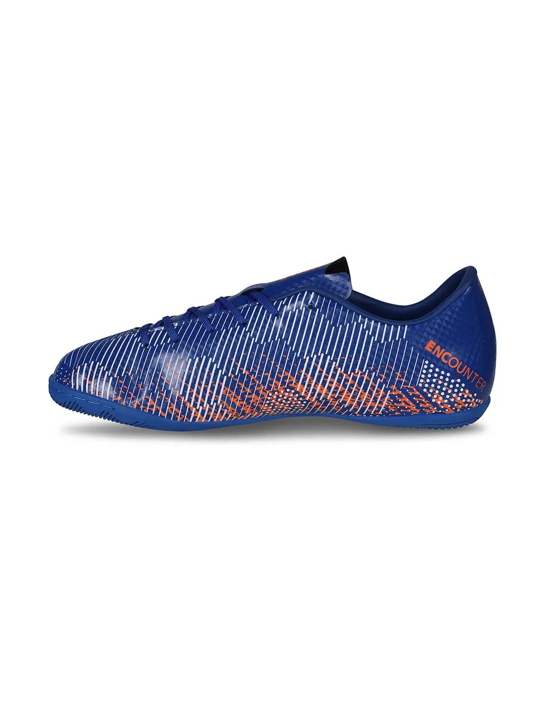 NIVIA Encounter 9.0 Futsal Shoes for Men (Royal Blue-Orange)