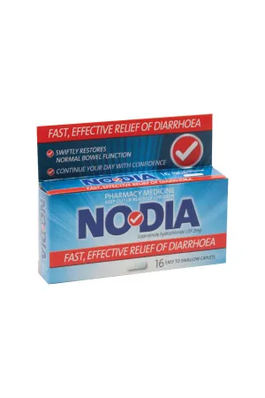 NODIA Loperamide Hcl 2mg 16 Capsules