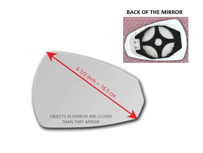 Non-Dimming Heated Mirror Glass for Audi A3 Quattro 2015 - 2020