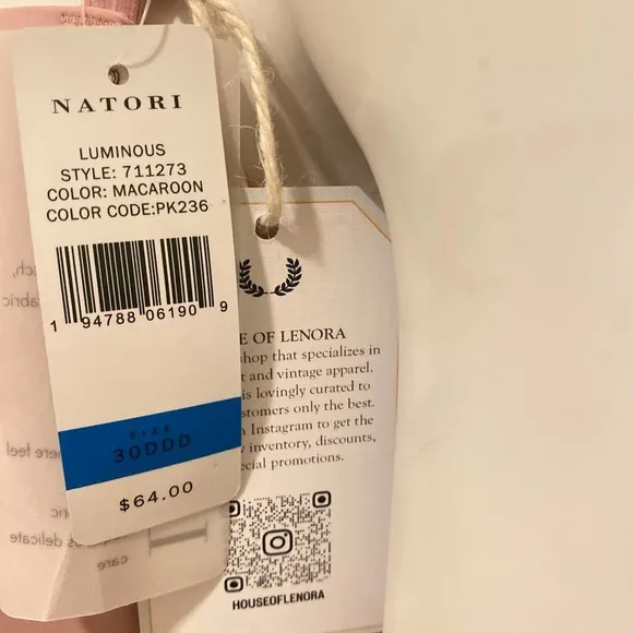 NWT Natori Luminous Demi Contour Underwire Bra, 30 DDD