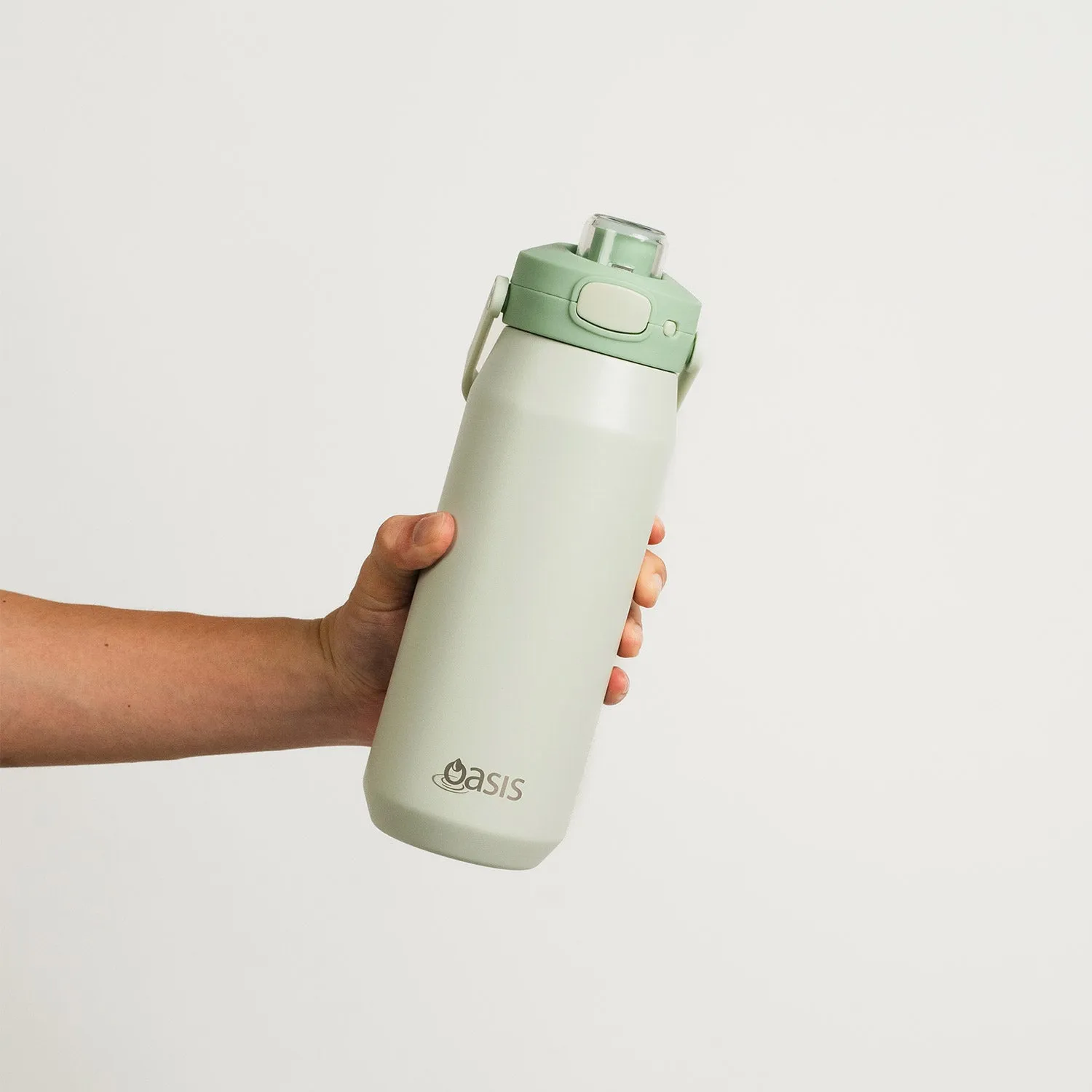 Oasis Ceramic Stainless Steel Triple Wall Capri Quick Release Drink Bottle 750ML