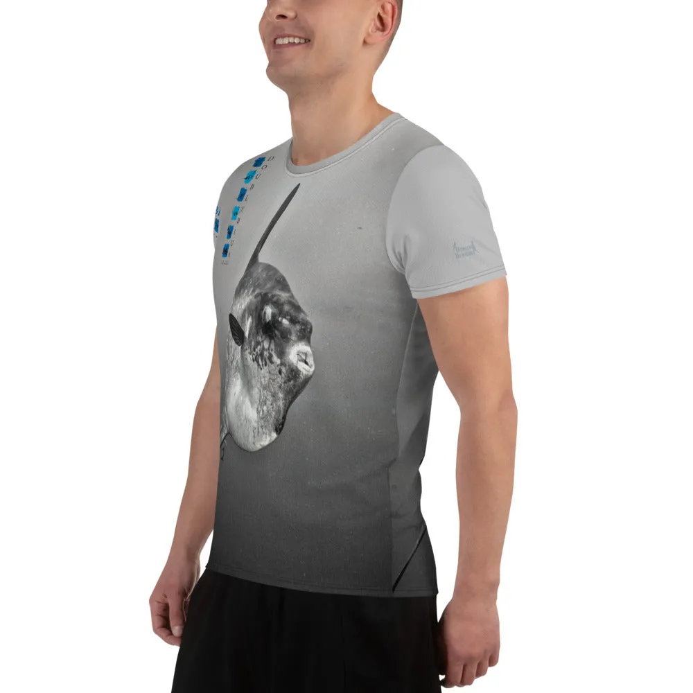 Ocean Sunfish Logo All-Over Print Men's Athletic T-shirt