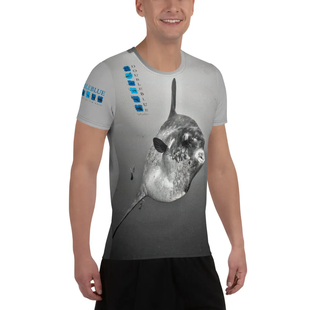 Ocean Sunfish Logo All-Over Print Men's Athletic T-shirt