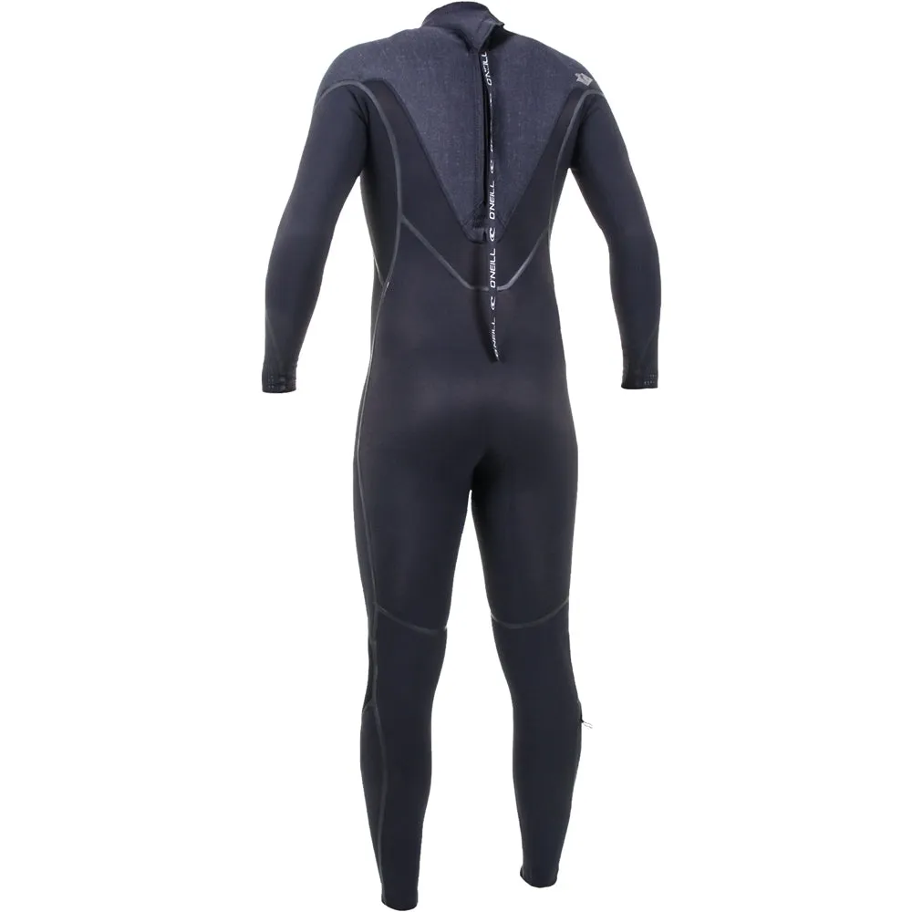 O'Neill Psycho One 5/4mm Back Zip Full Wetsuit  - Black/Acid Wash