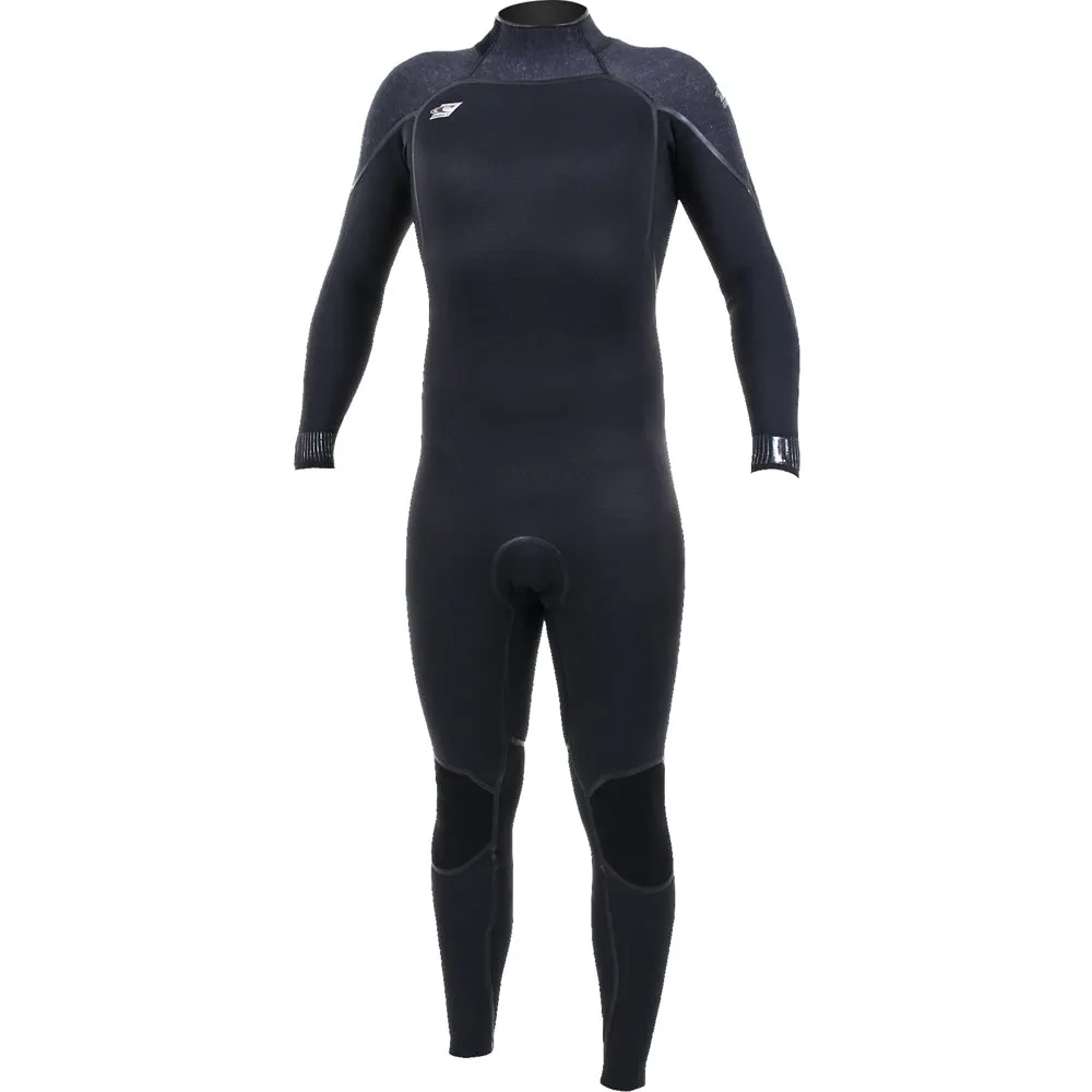 O'Neill Psycho One 5/4mm Back Zip Full Wetsuit  - Black/Acid Wash