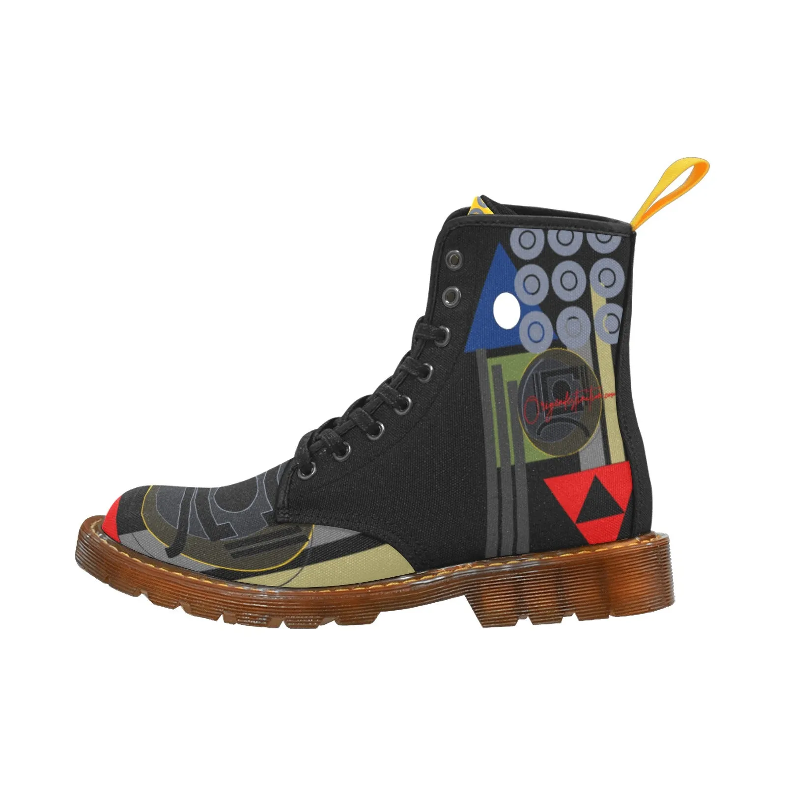 Origen Destination Signature Women's  Martin Boots (Oliv-Red-Blu)