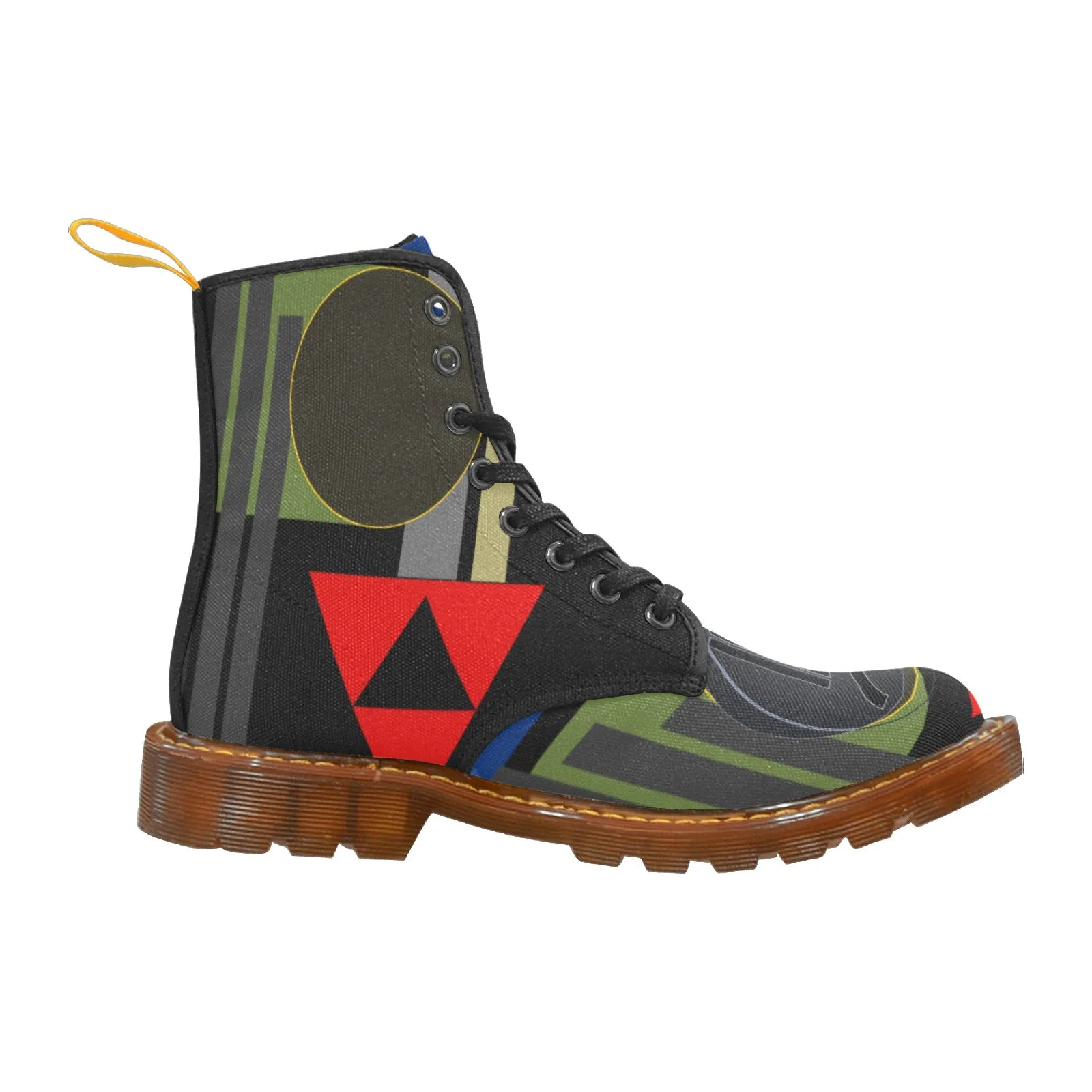 Origen Destination Signature Women's  Martin Boots (Oliv-Red-Blu)