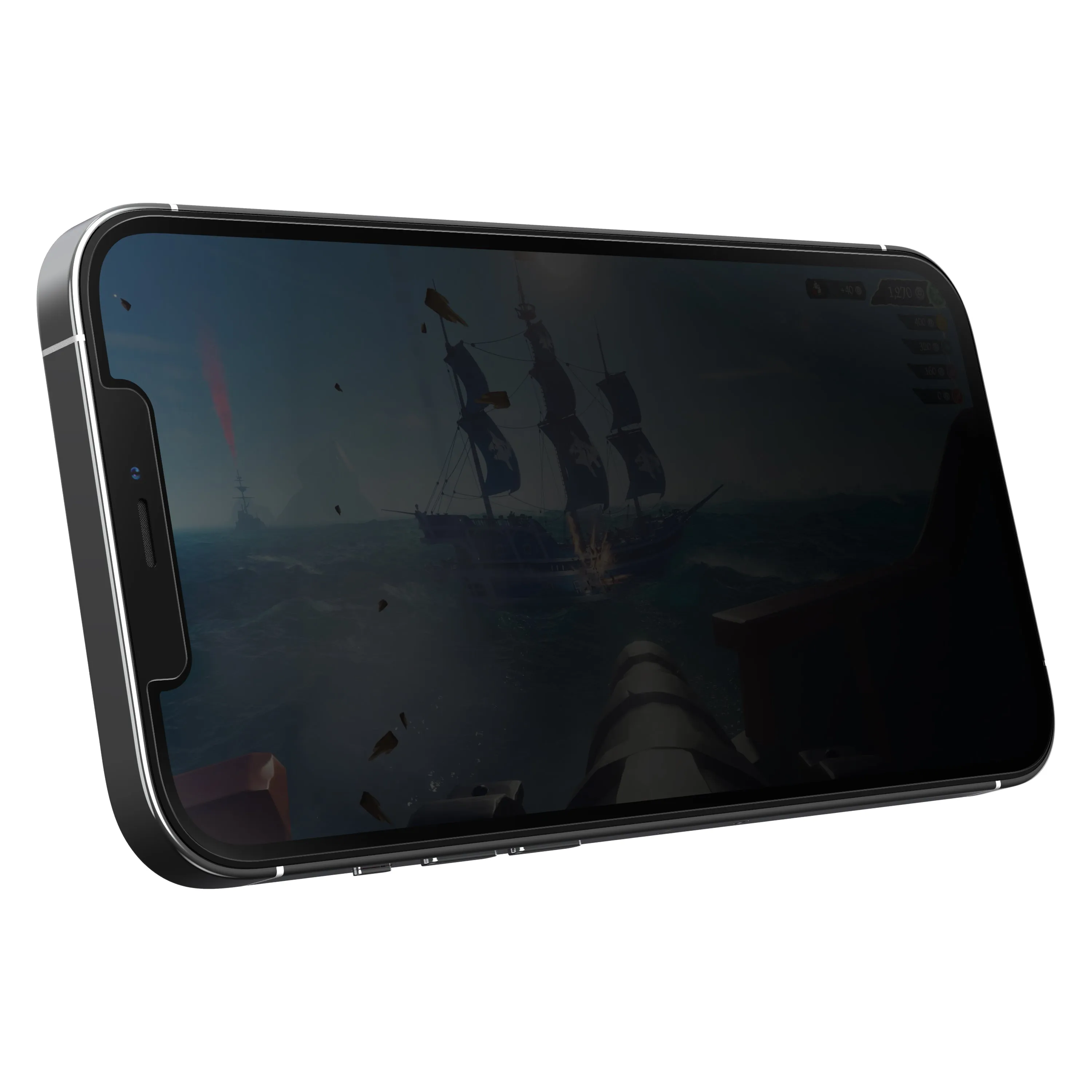 OtterBox -  iPhone 12 / iPhone 12 Pro Gaming Horizontal Privacy Guard - Glass Screen Protector