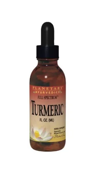 Planetary Herbals Extracto de Cúrcuma Full Spectrum líquido, apoyo para antioxidante y saludable la inflamación Respuesta, 4 onzas