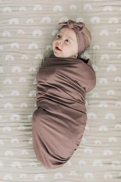 Plum Stretch Swaddle