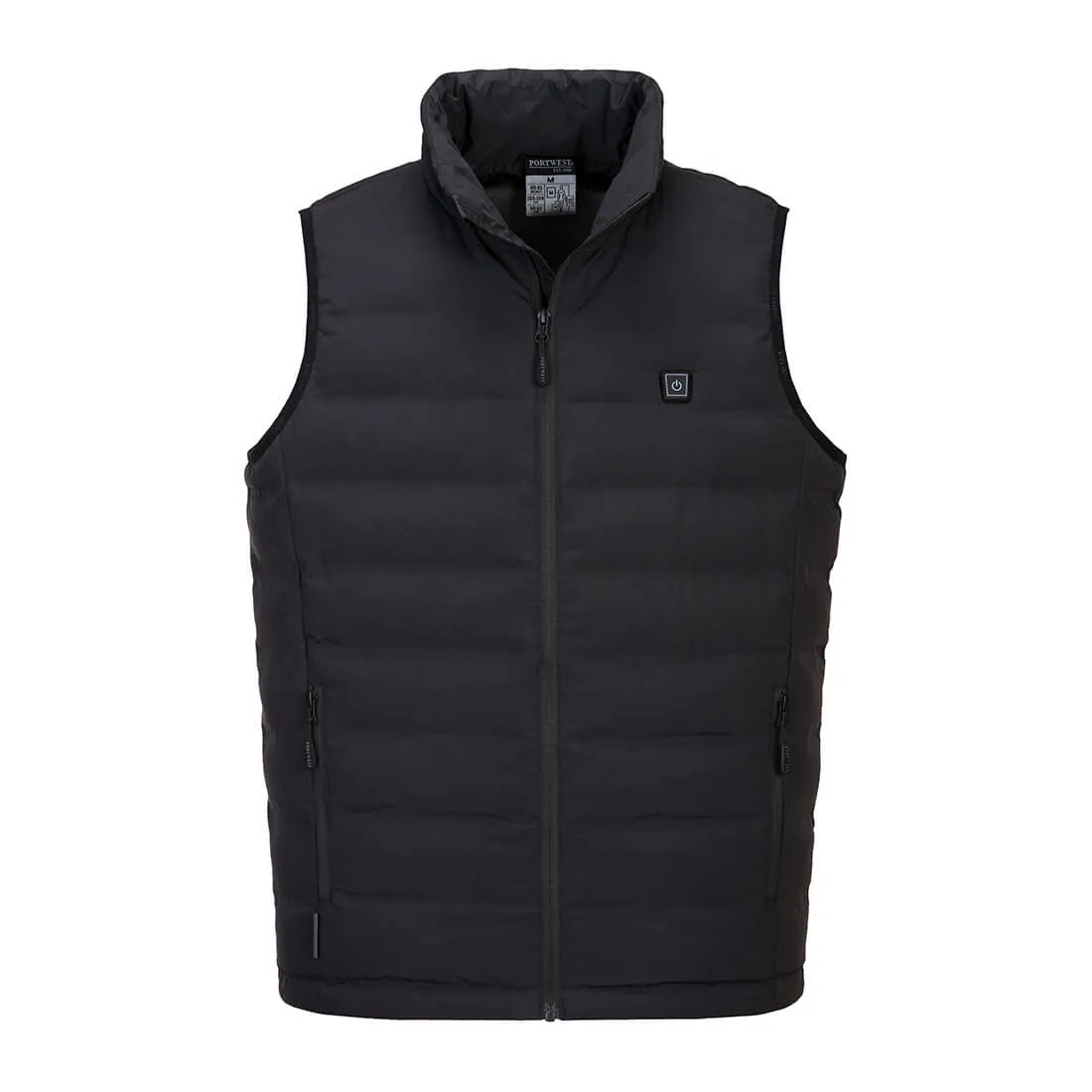 PORTWEST ULTRASONIC MEN WINTER HEATED TUNNEL BODYWARMER WATER RESISTANT GILLET