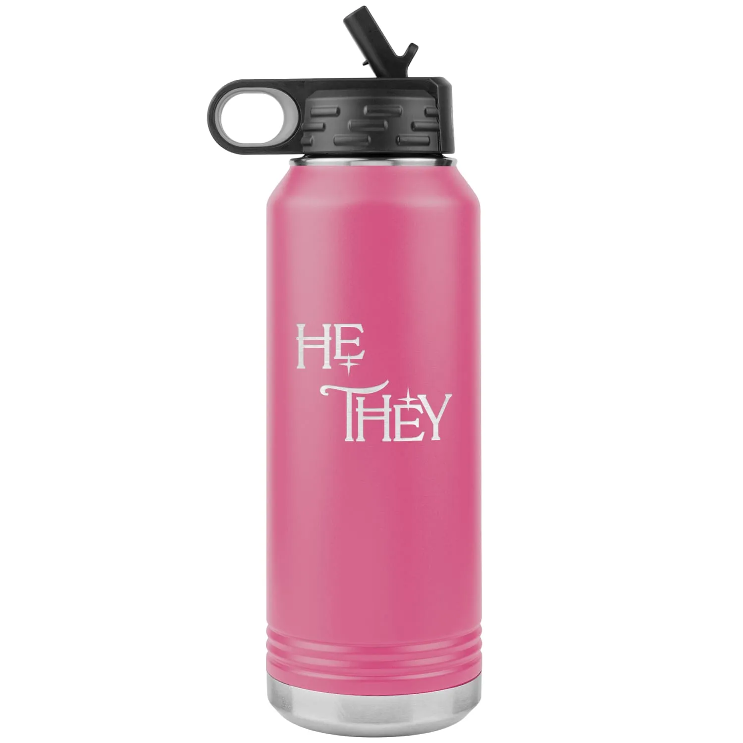 Pronoun Wishing Star He They 32oz Vacuum Tumbler