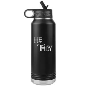 Pronoun Wishing Star He They 32oz Vacuum Tumbler
