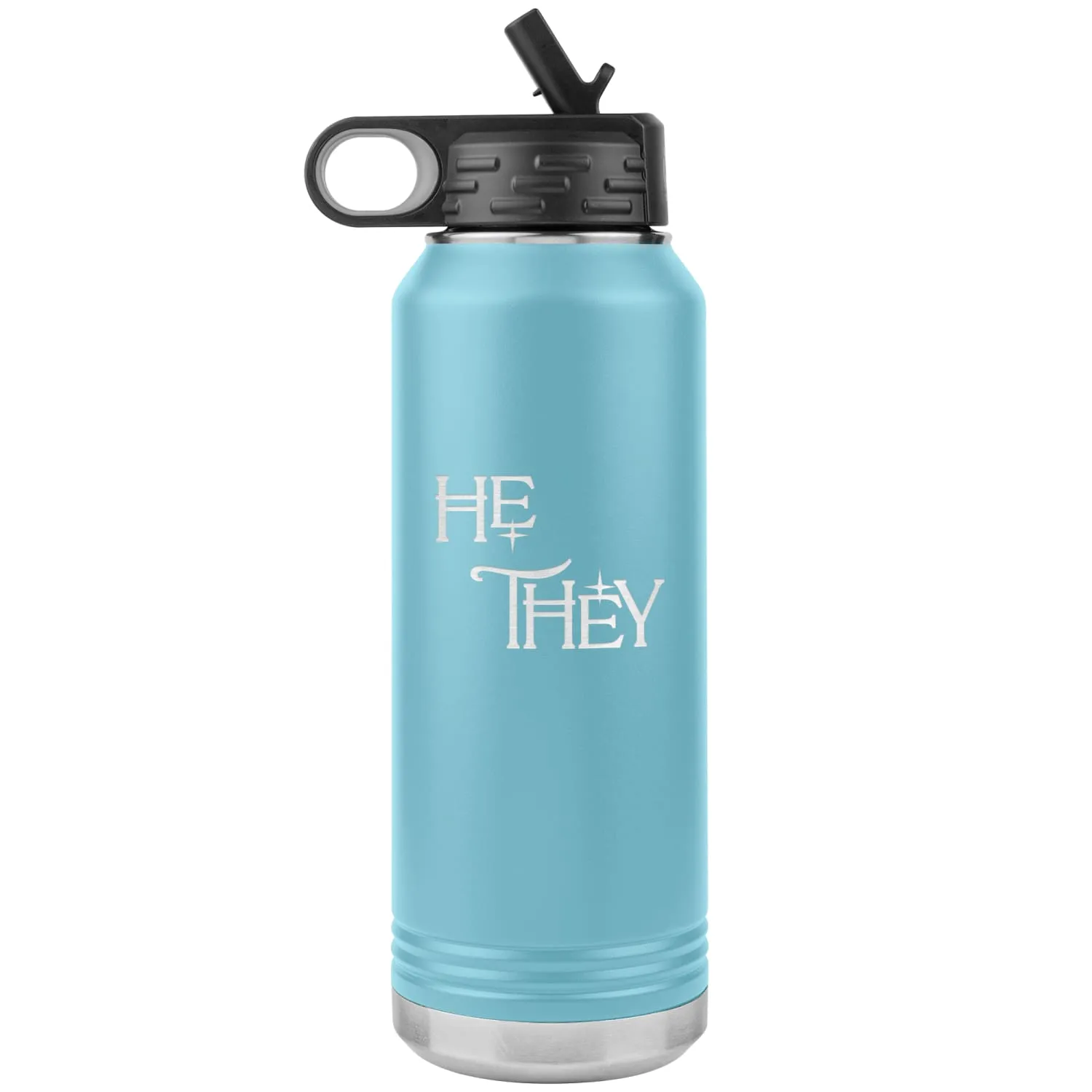 Pronoun Wishing Star He They 32oz Vacuum Tumbler