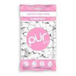 Pur Gum | Bubblegum flavour chewing gum Bag 77g | 77g