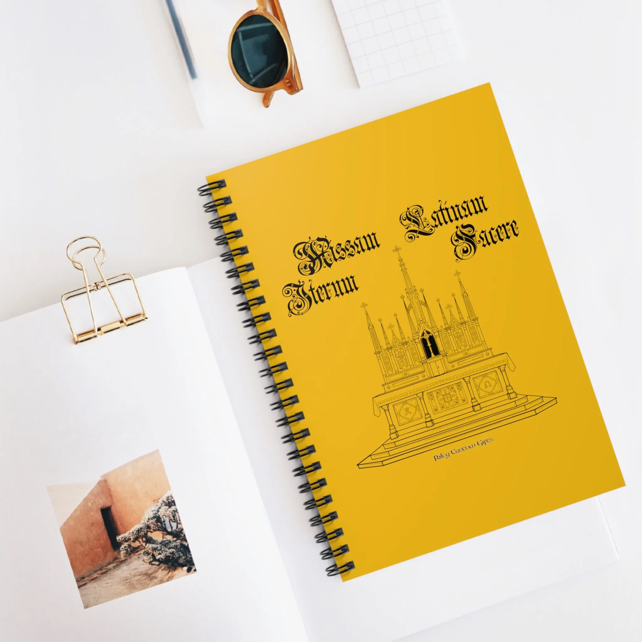 "Make Mass Latin Again" Spiral Notebook - Ruled Line
