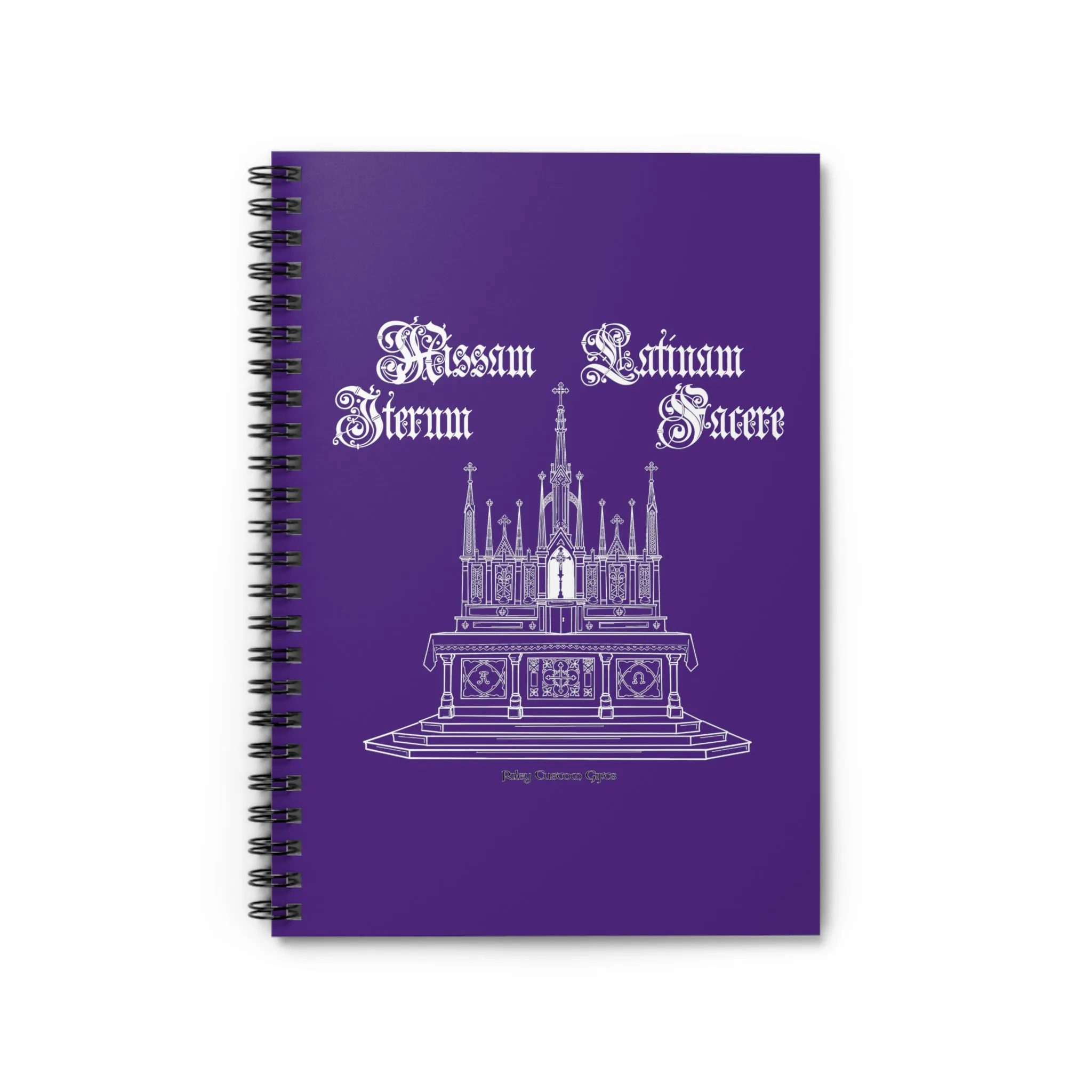 "Make Mass Latin Again" Spiral Notebook - Ruled Line