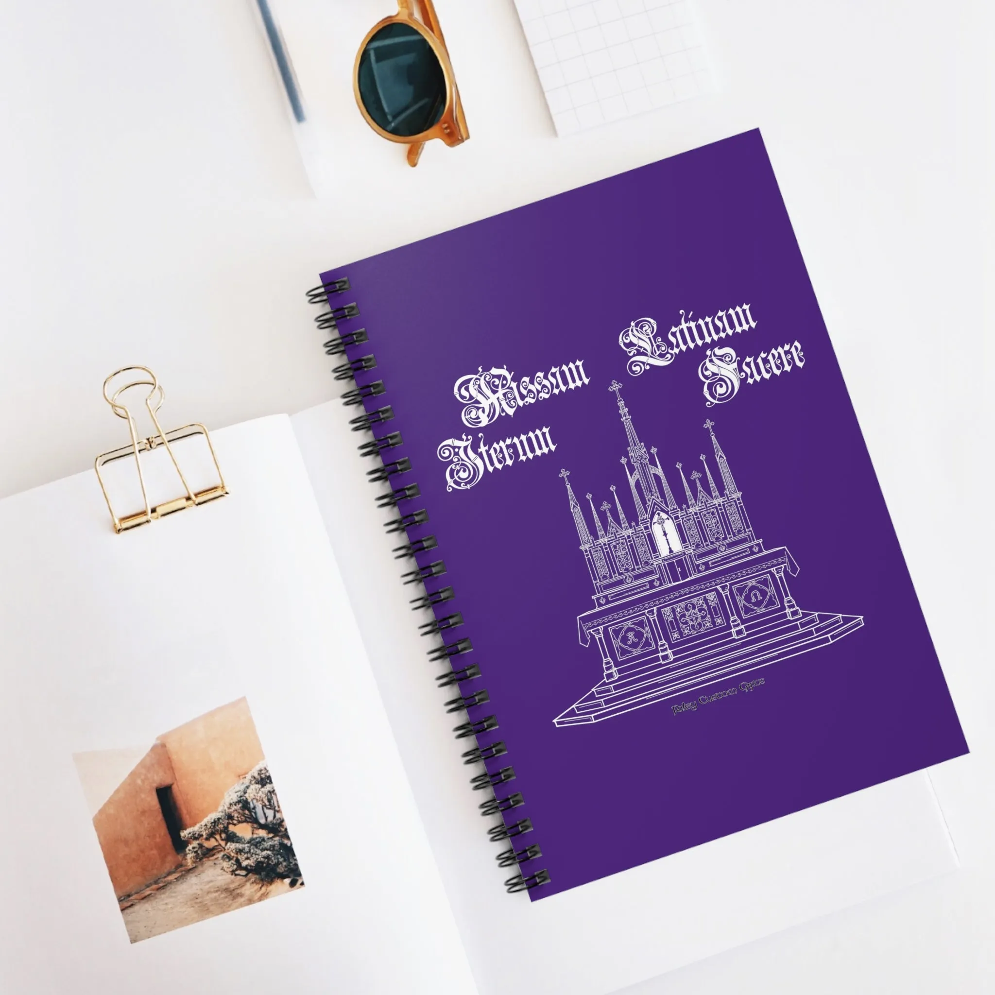 "Make Mass Latin Again" Spiral Notebook - Ruled Line