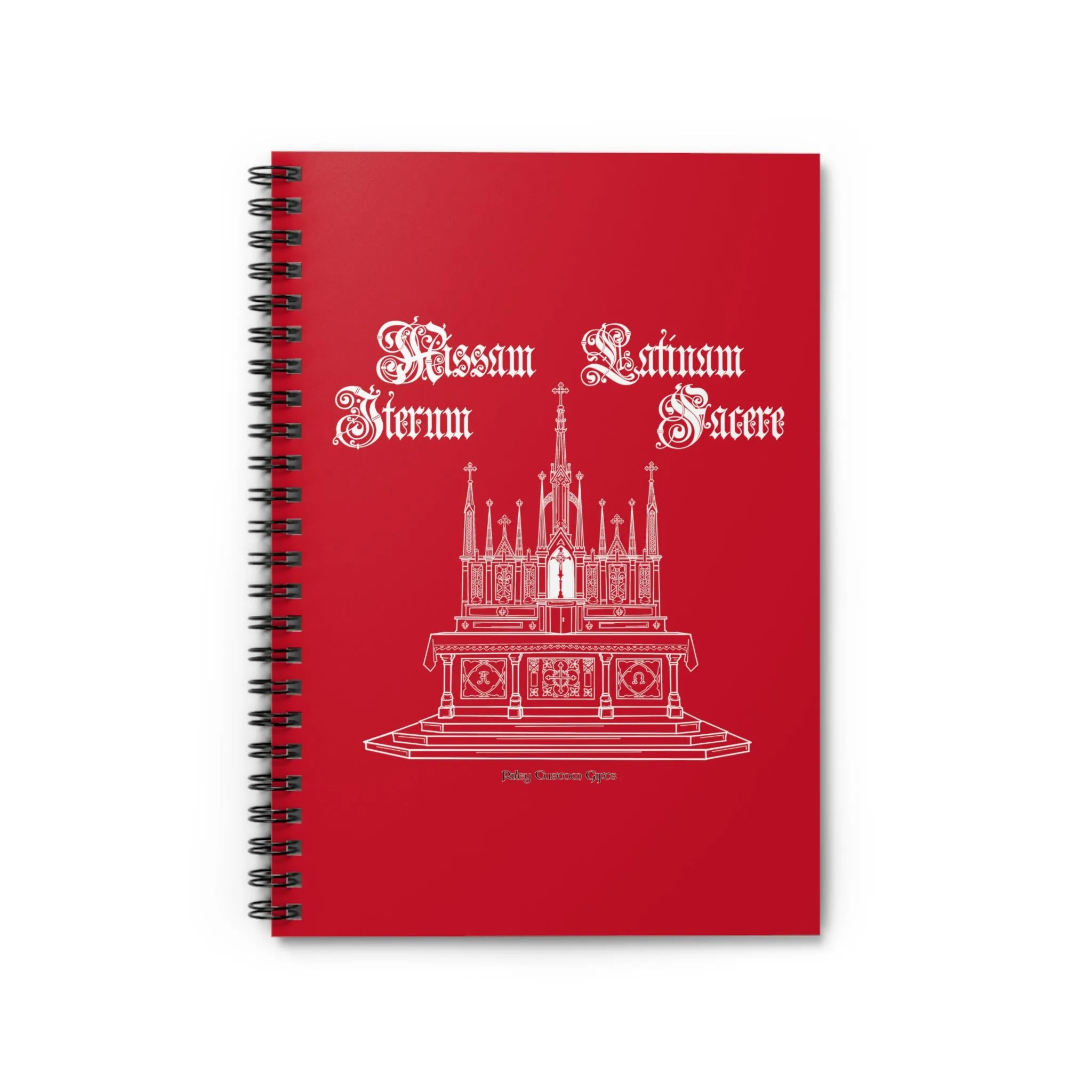 "Make Mass Latin Again" Spiral Notebook - Ruled Line