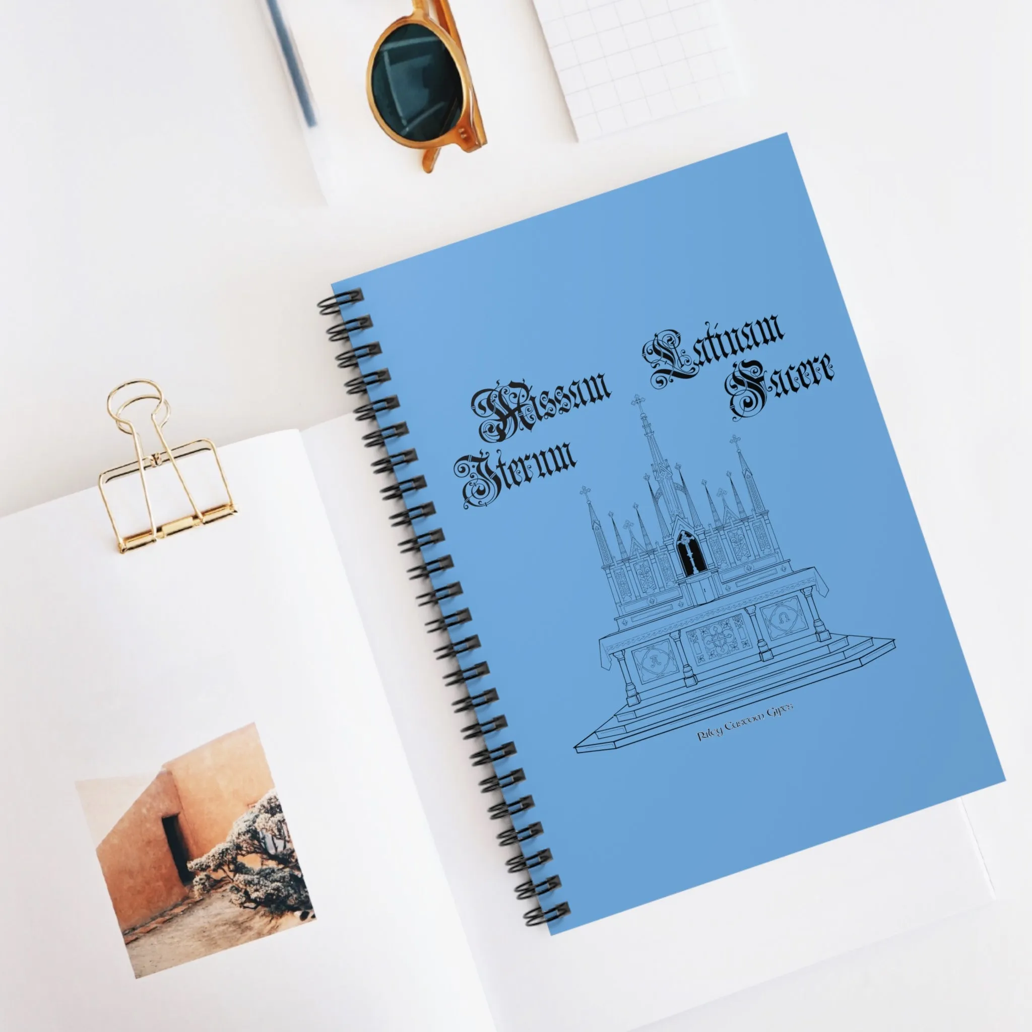 "Make Mass Latin Again" Spiral Notebook - Ruled Line