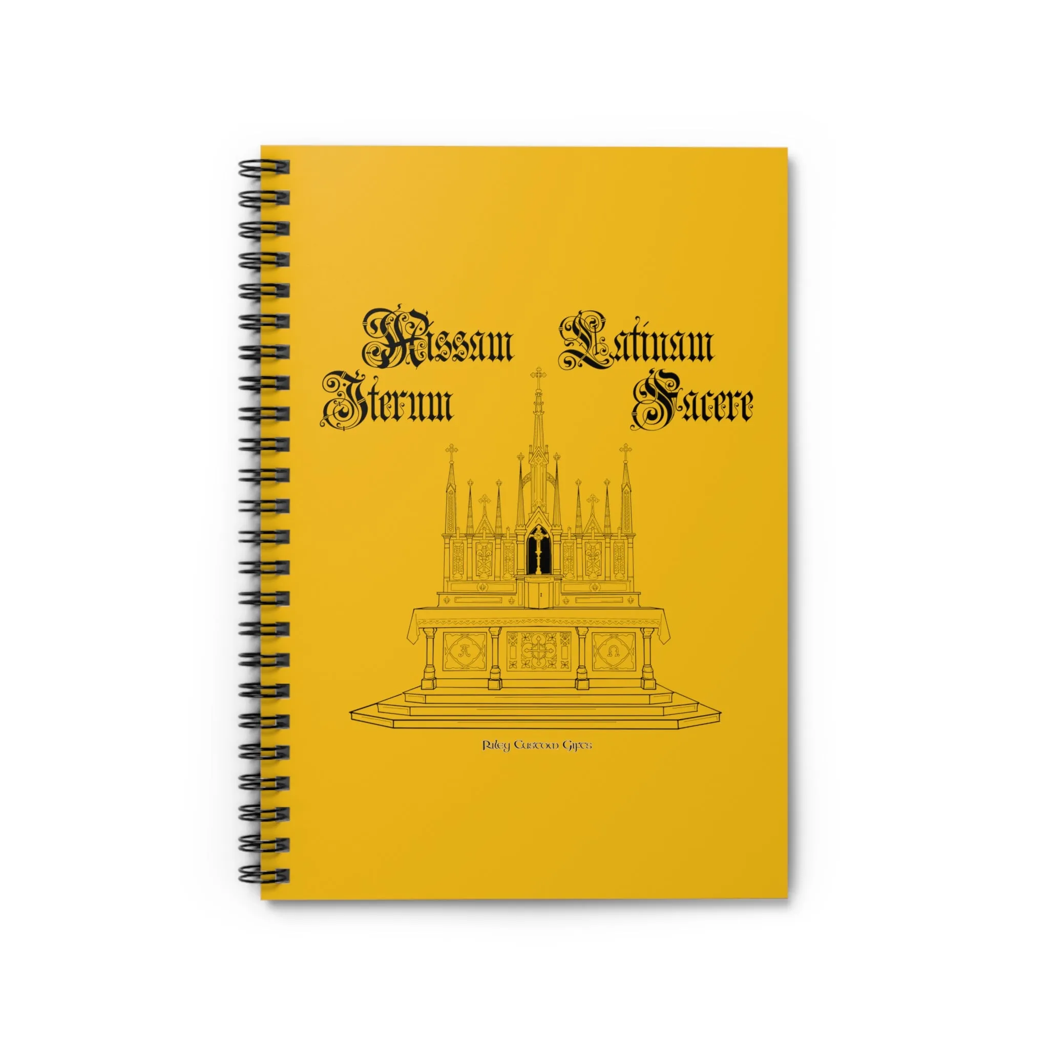 "Make Mass Latin Again" Spiral Notebook - Ruled Line
