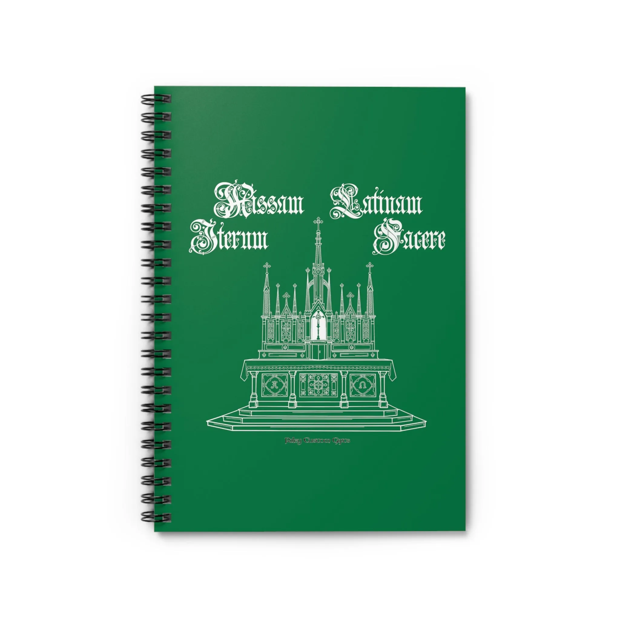 "Make Mass Latin Again" Spiral Notebook - Ruled Line