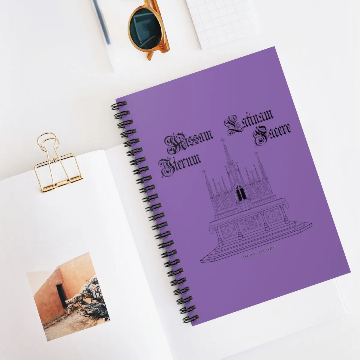"Make Mass Latin Again" Spiral Notebook - Ruled Line