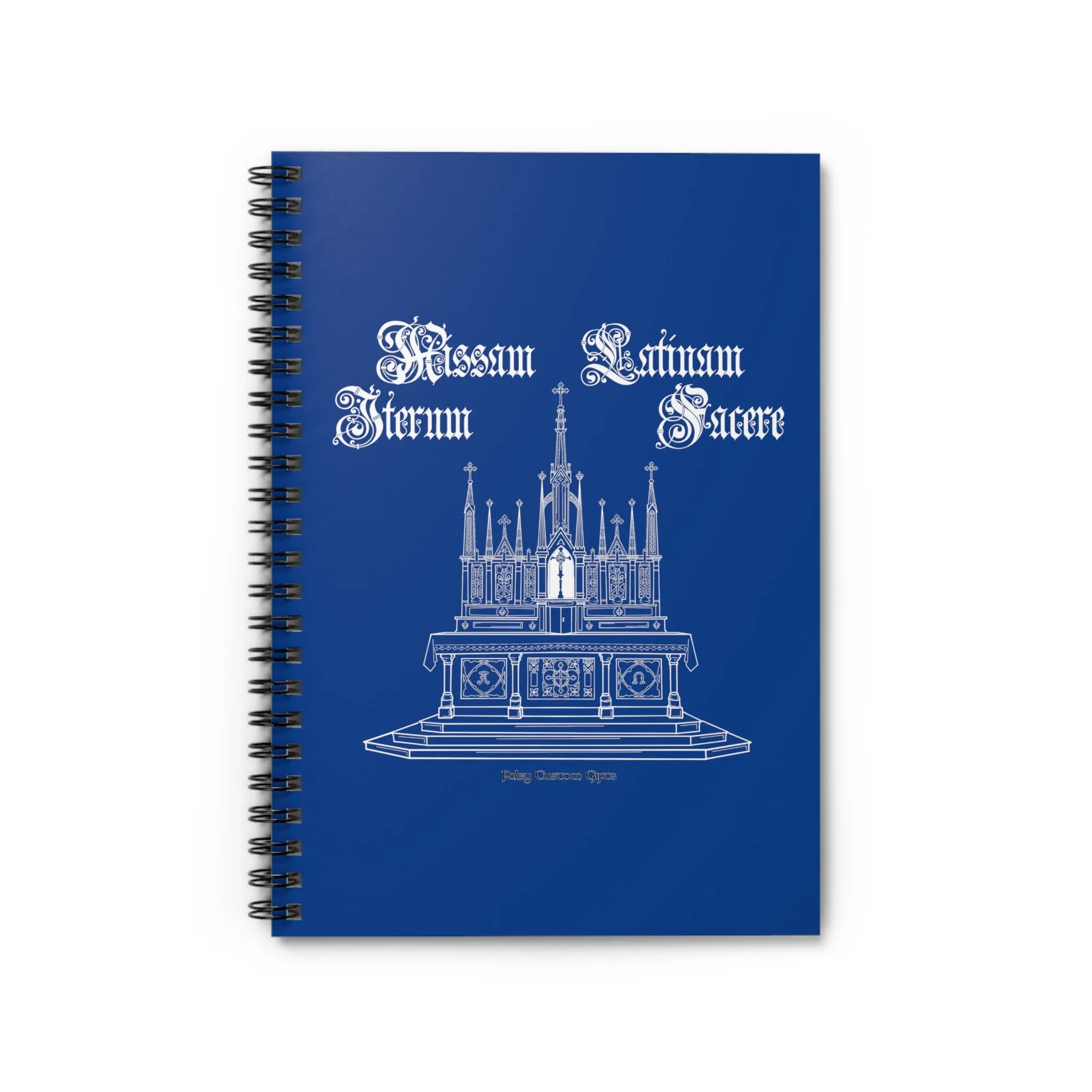 "Make Mass Latin Again" Spiral Notebook - Ruled Line