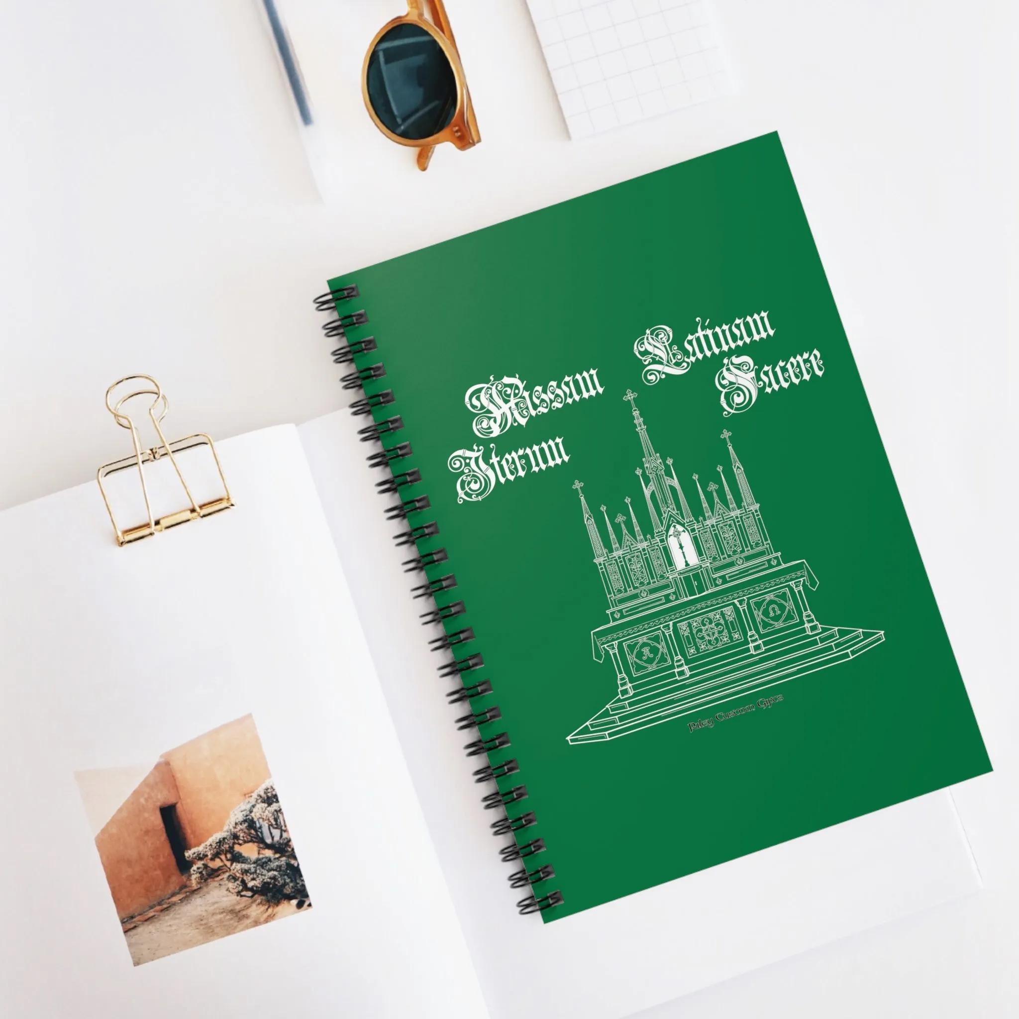 "Make Mass Latin Again" Spiral Notebook - Ruled Line