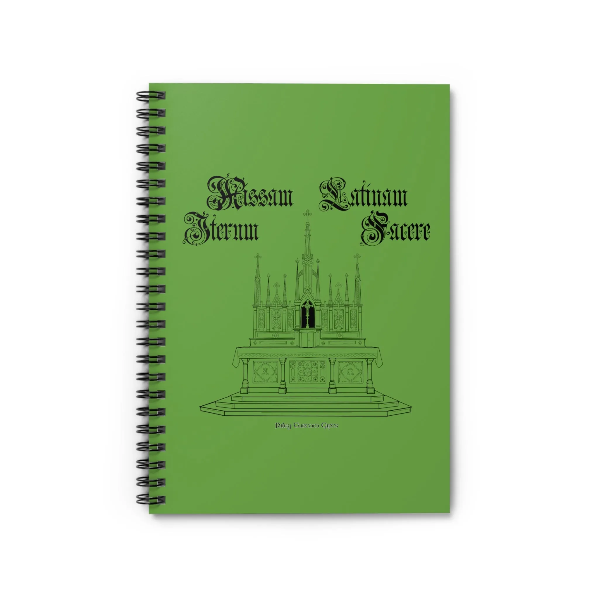 "Make Mass Latin Again" Spiral Notebook - Ruled Line