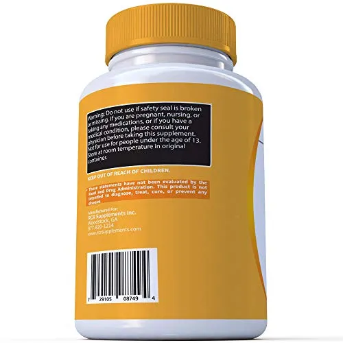 RaeSun Botanics cápsula de alta dosis de vitamina C   complejo de zinc para la salud de apoyo inmunológico, 120 cápsulas de 2 meses de suministro de cápsulas vegetales por RaeSun Botanics