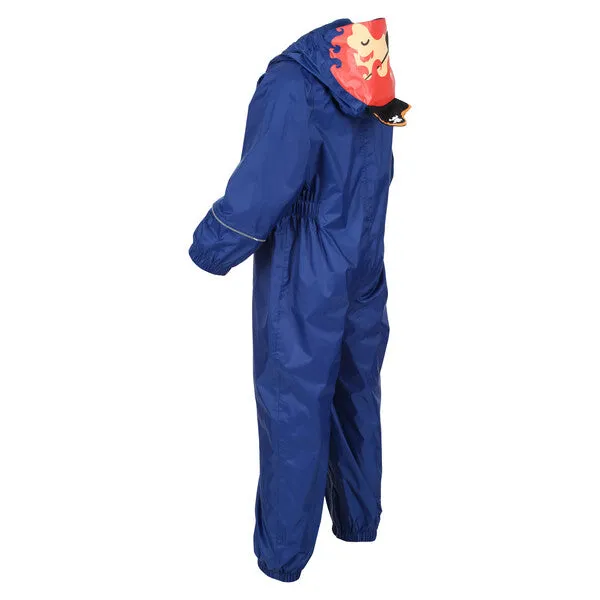 Regatta Boy's Charco Waterproof Puddle Suit | New Royal Pirate