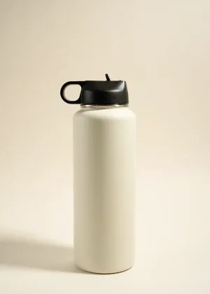 RE:UNION Stainless Steel 1 Litre Water Bottle - Ivory