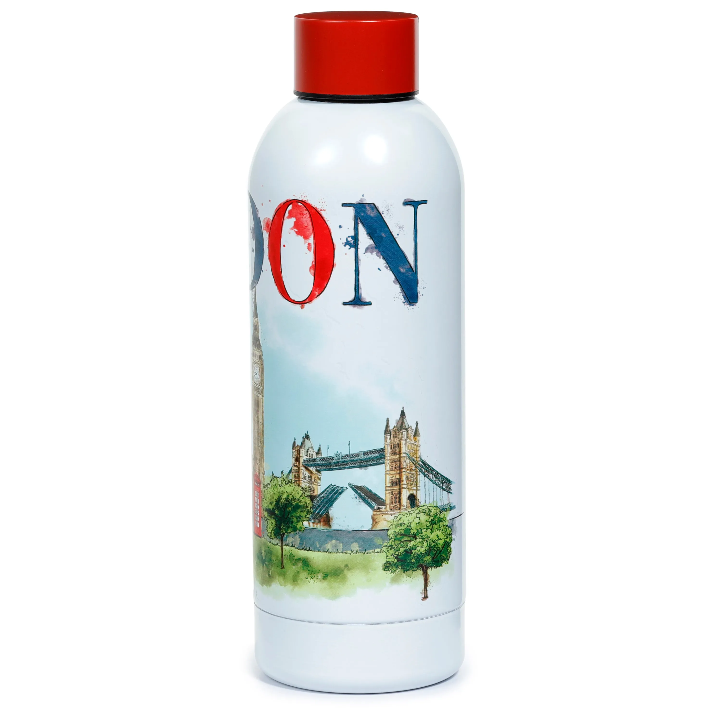 Reusable Stainless Steel Insulated Drinks Bottle 530ml - London Tour