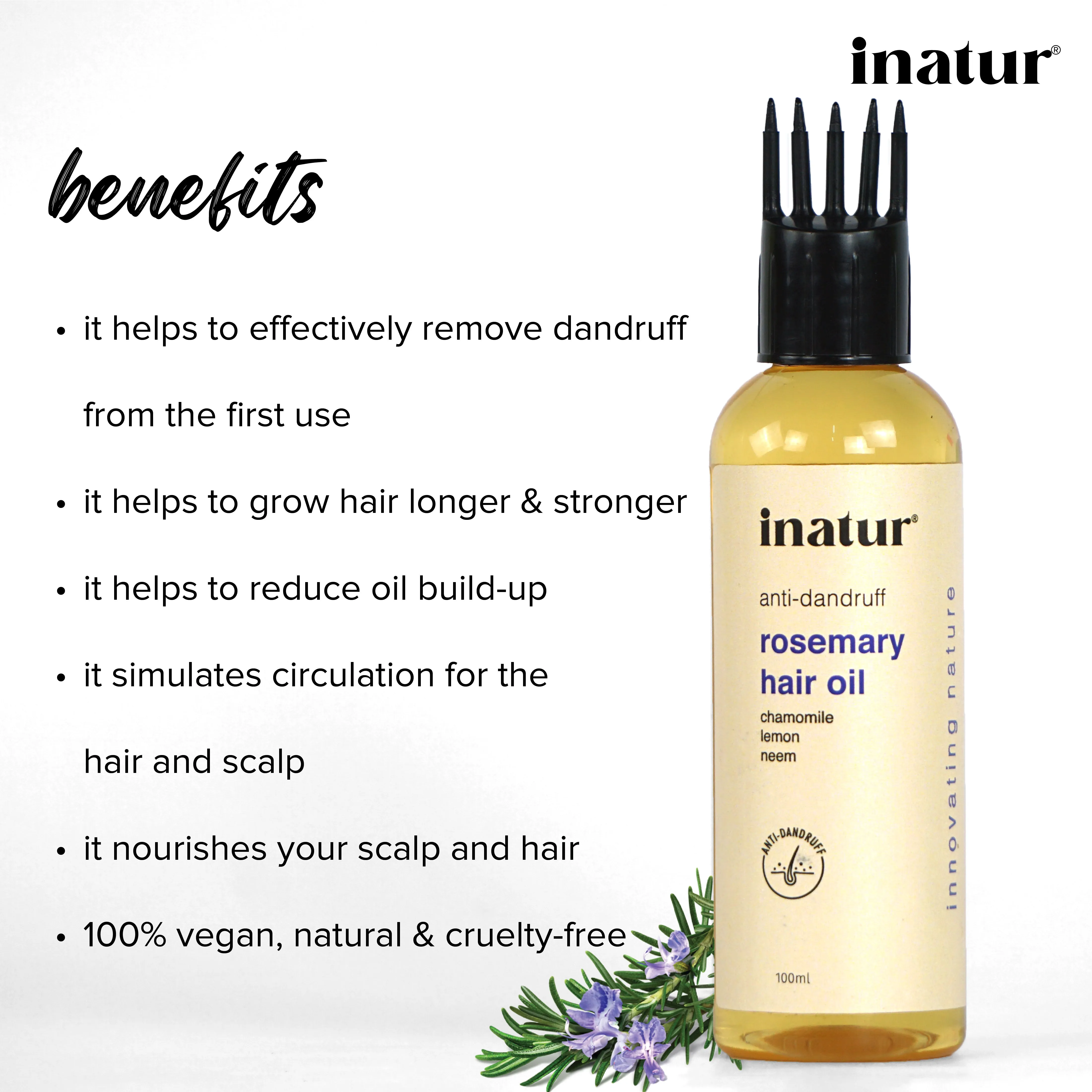Rosemary Hair Oil - Anti-Dandruff - 100ml