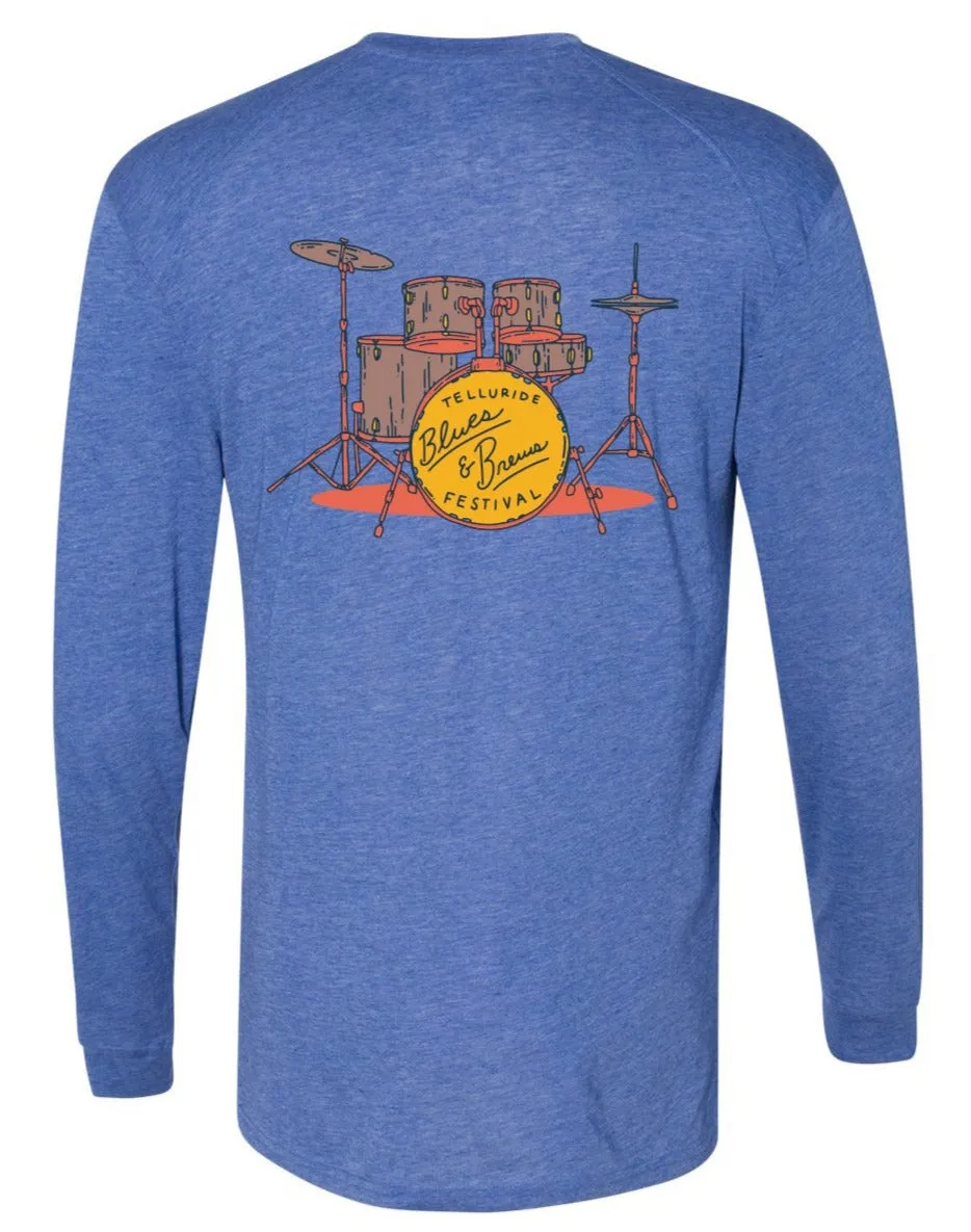 Royal Heather Long Sleeve Amp Shirt
