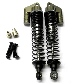 S108004T 1/10 Scale RC Alloy Adjustable Shock Absorber Damper x 2 Titanium 100mm