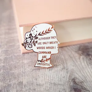Sappho Poetry Enamel Pin Badge by Literary Emporium