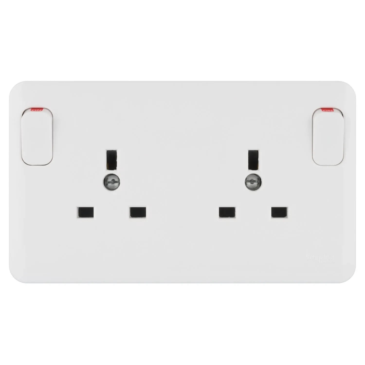 Schneider Electric GGBL30212DS Lisse White Moulded 13A 1G-2G DP Switched Converter Socket (Display Packaged)