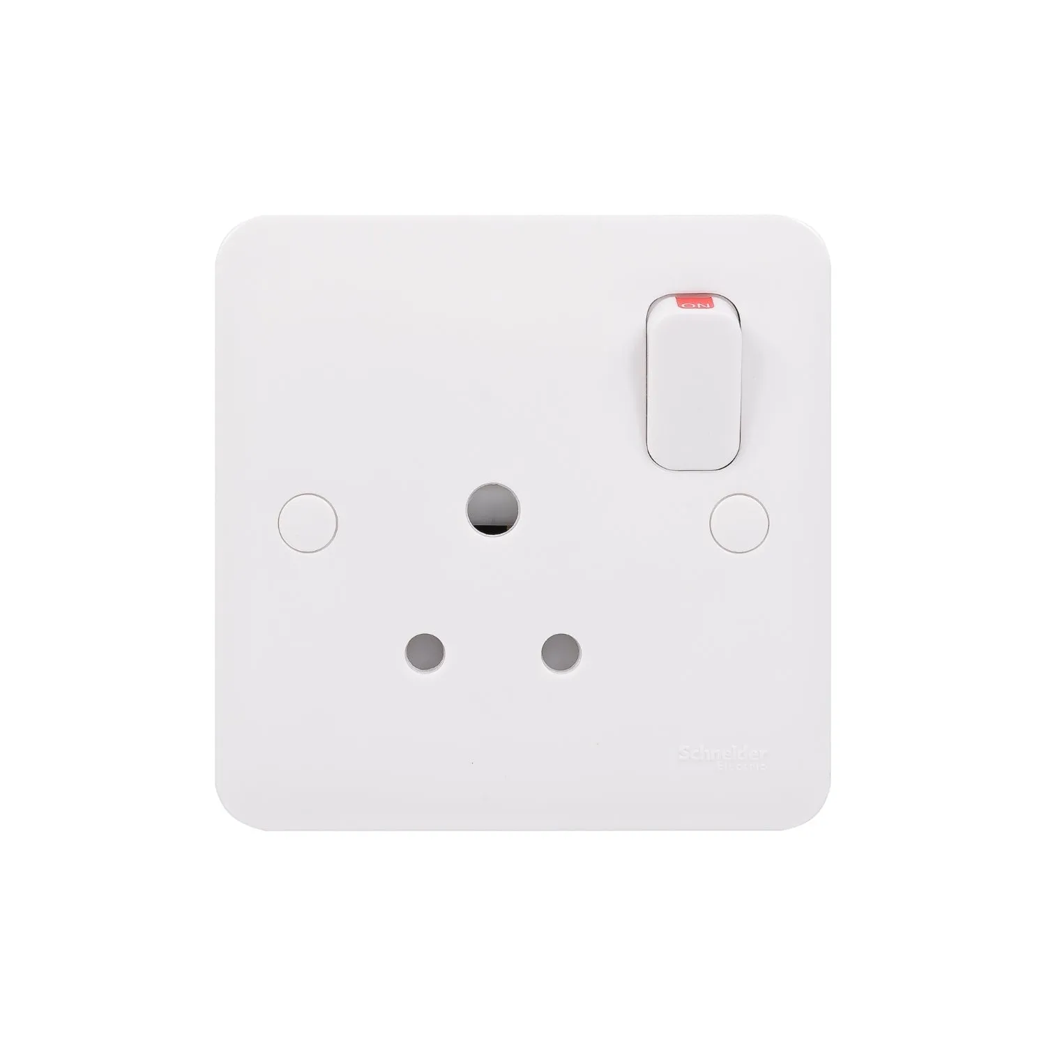 Schneider Electric GGBL3081 Lisse White Moulded 5A 1G Round Pin Switched Socket