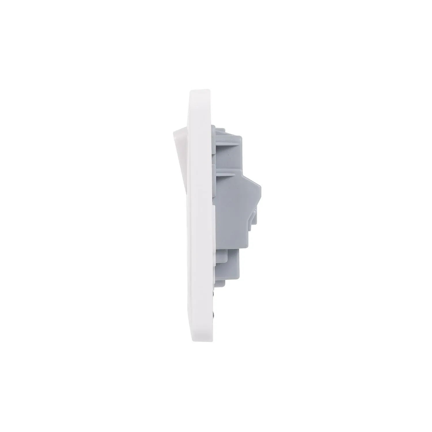 Schneider Electric GGBL3081 Lisse White Moulded 5A 1G Round Pin Switched Socket