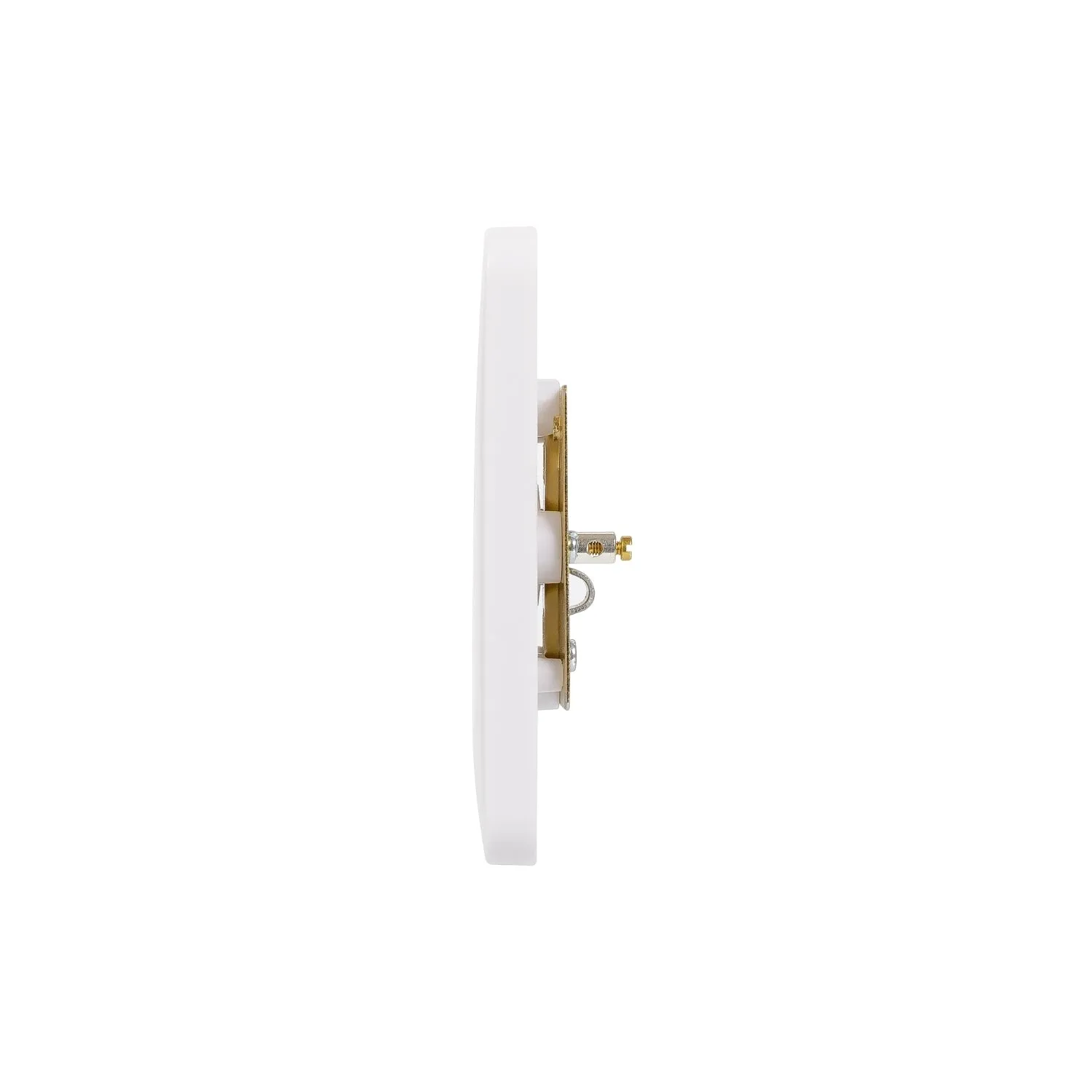 Schneider Electric GGBL7010S Lisse White Moulded Single TV/FM Co-Axial Socket Outlet (Display Packaged)