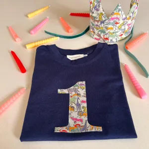 Short sleeve birthday t-shirt & crown set