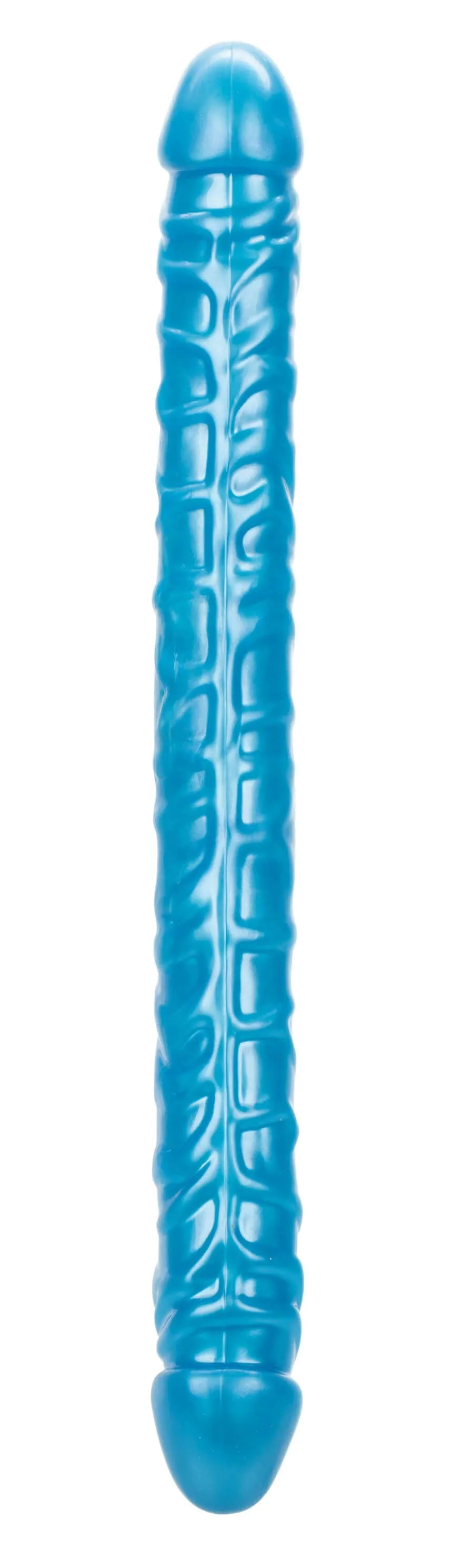 Size Queen 17-inch Double-Ended Dong in Blue: Ultimate Dual Pleasure Awaits