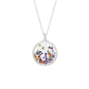 Small Silver Multi Baby's Breath Necklace
