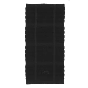 Solid Kitchen Towel Black