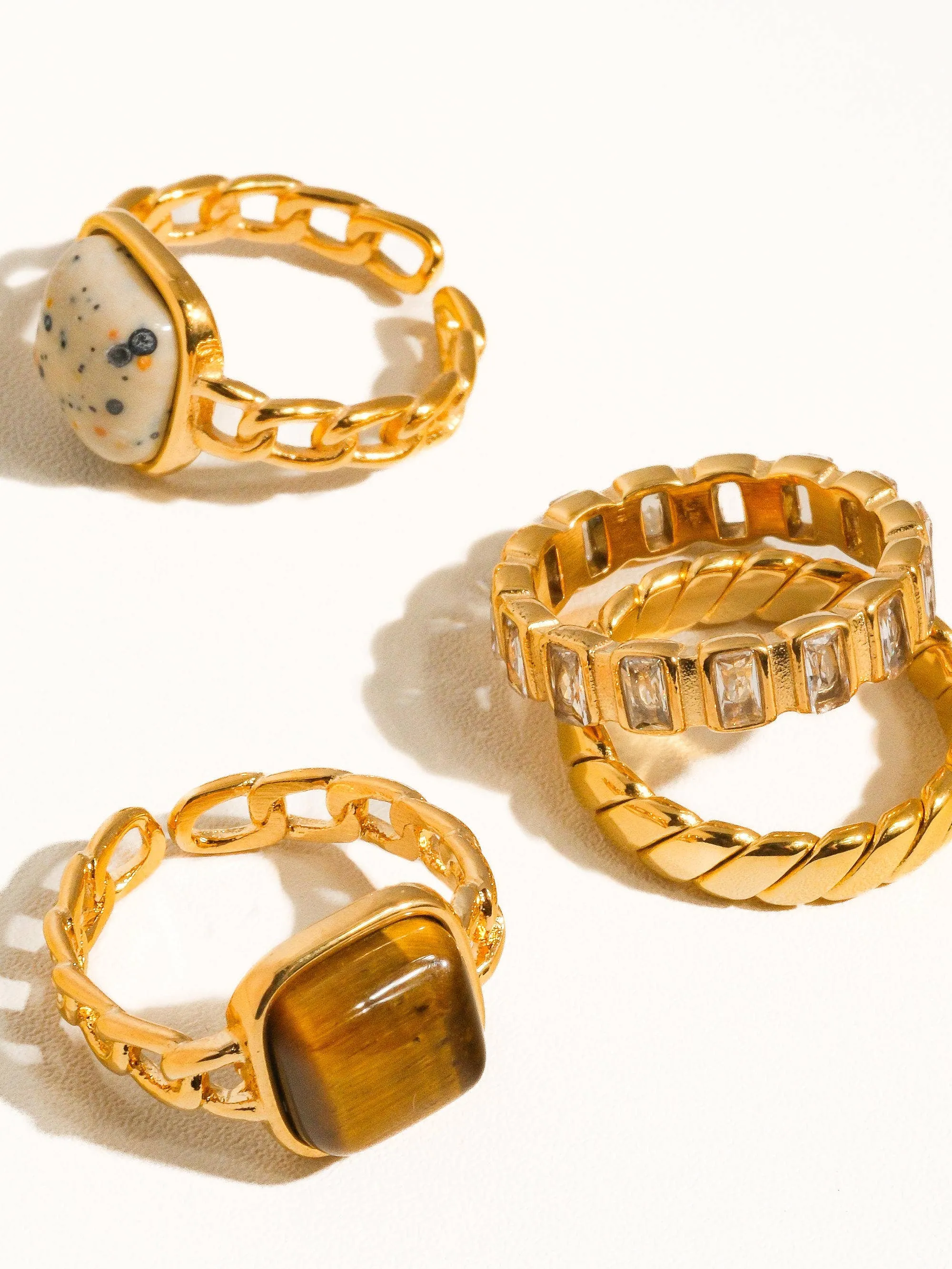 Sterling Rhinestone Ring | Waterproof Jewelry